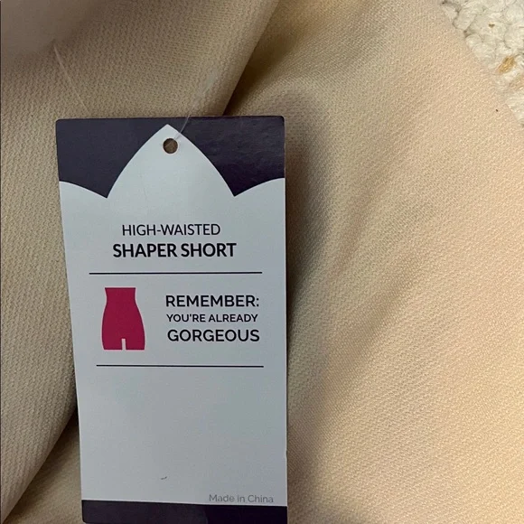 Shapermint Empetua High-Waisted Shaper Short - Tan NWT - Picture 6 of 7